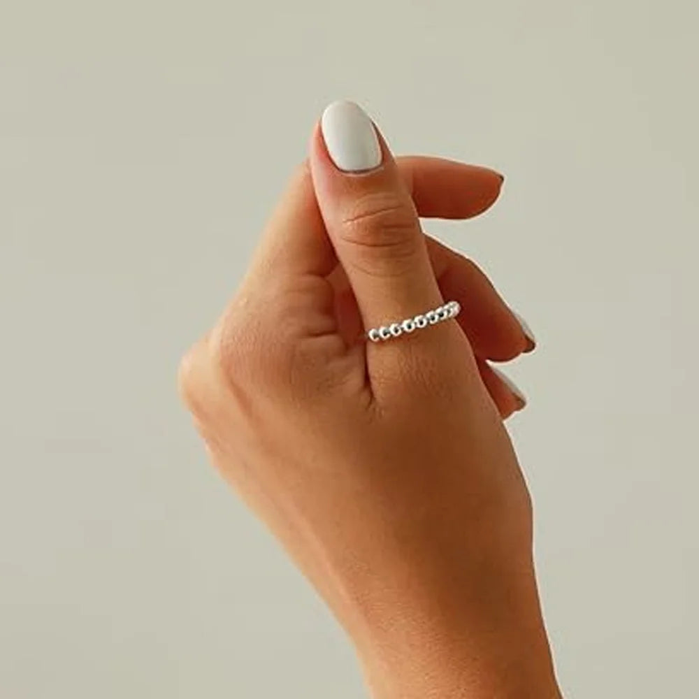 Ramybės žiedas „Calmy“ (sidabrinis)