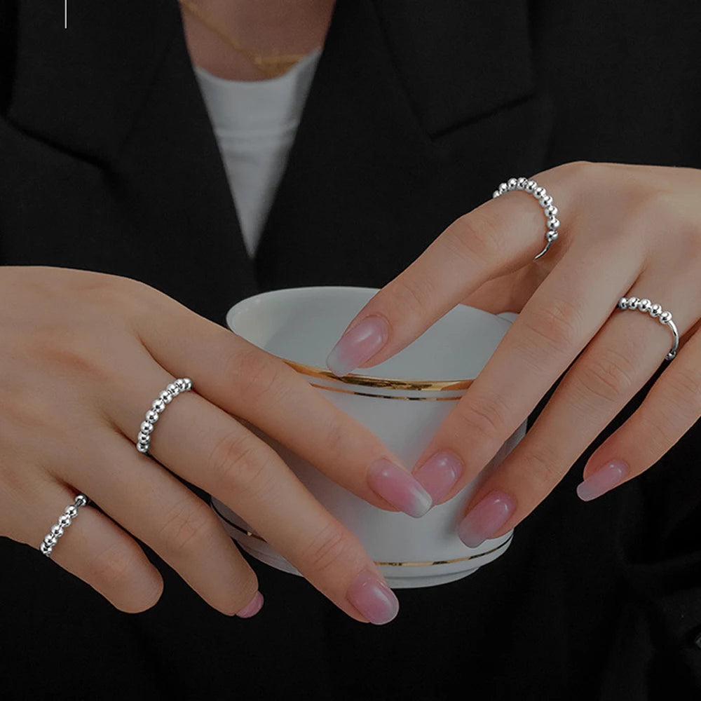 Ramybės žiedas „Calmy“ (sidabrinis)