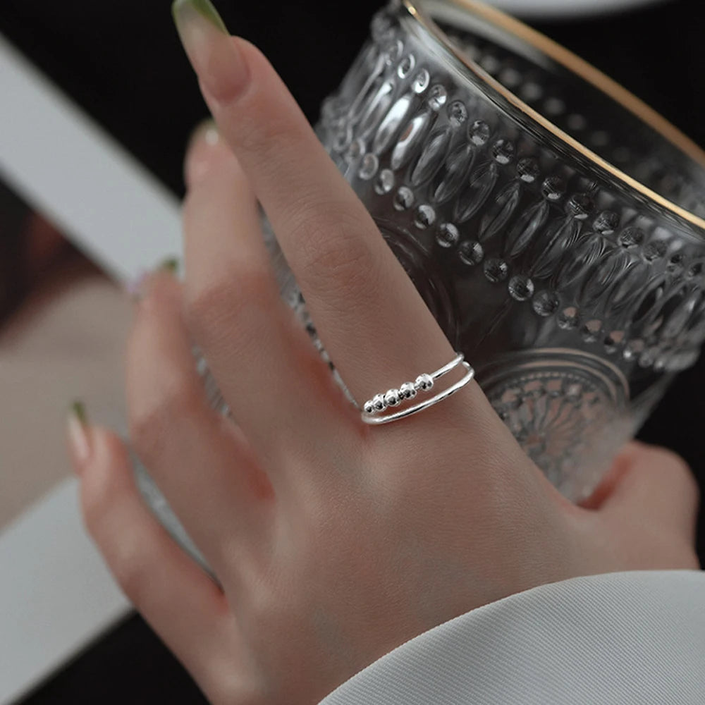 Ramybės žiedas „Calmy“ (sidabrinis)