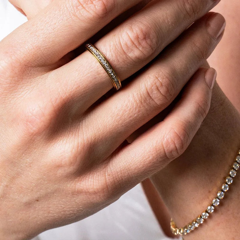 Estetikos žiedas „Calmy“ (auksinis)