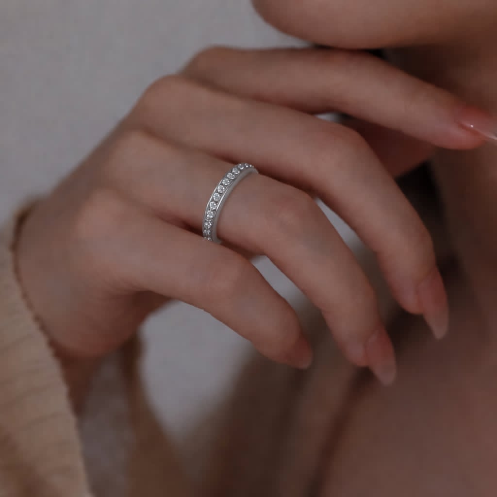 Estetikos žiedas „Calmy“ (sidabrinis)