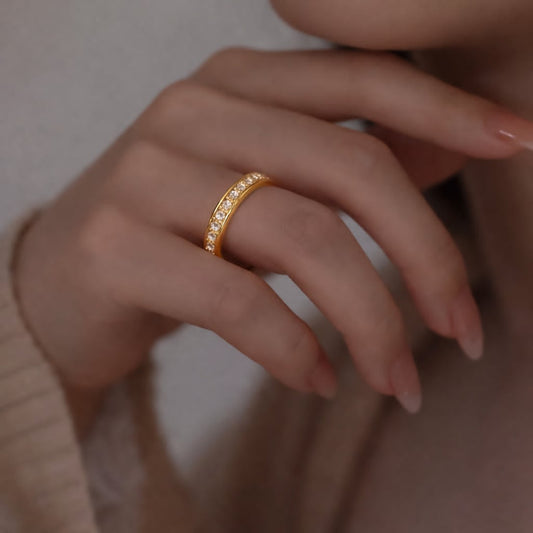 Estetikos žiedas „Calmy“ (auksinis)